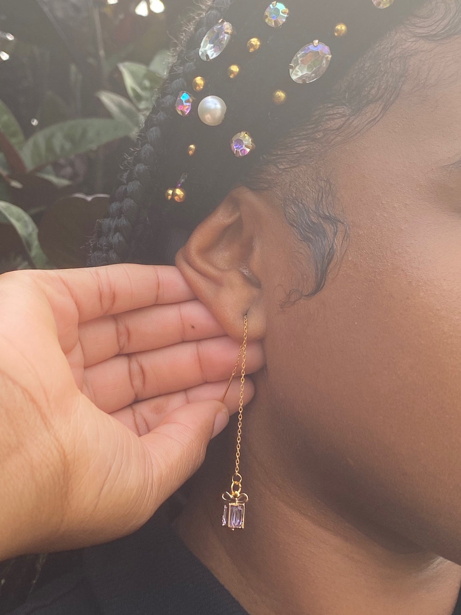 Elegant handcrafted drop earrings by Tassel Bermuda